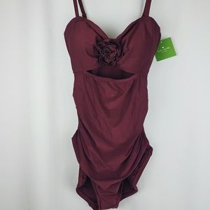 NET Kate Spade NY Modest One Piece Size M Red